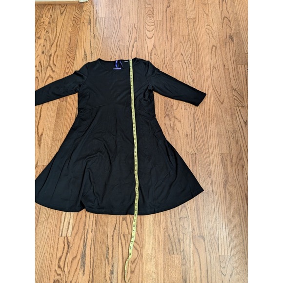 Seraphine Maternity Black Dress Boatneck Ponti Dress Size 12, 3/4 sleeve, NWT - Picture 6 of 12